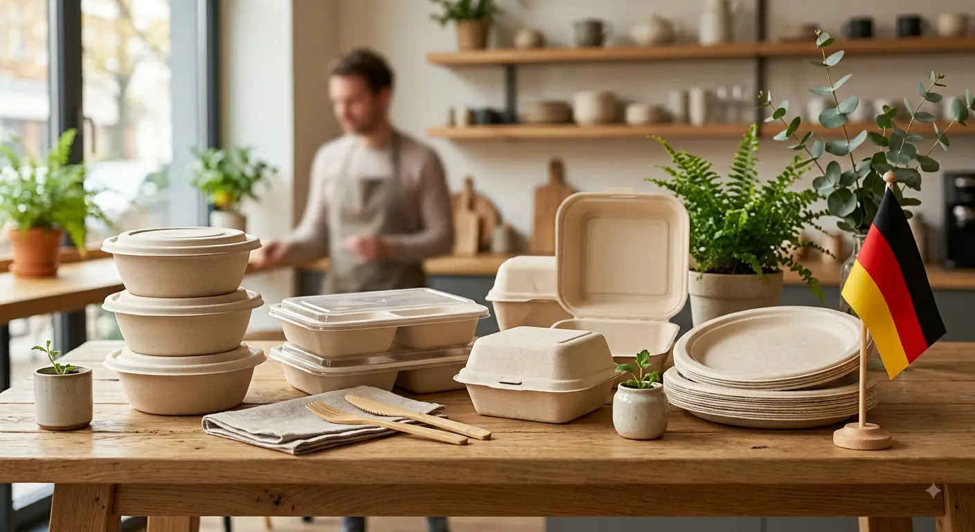 Bagasse Tableware Manufacturer for Germany: Certified Sustainable Food Packaging for European Businesses - Naturomate Green Talk