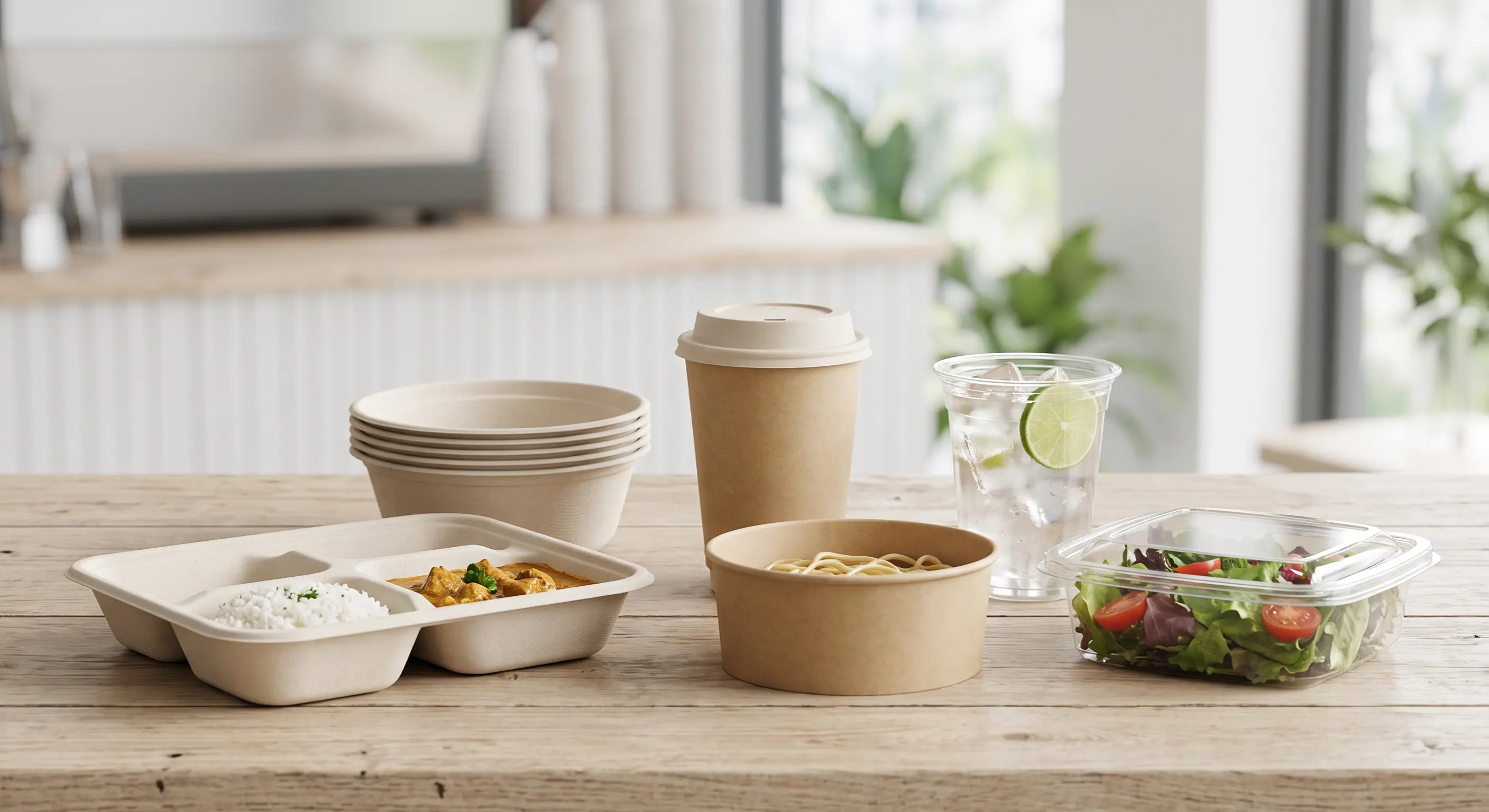 Bagasse vs. PLA vs. Paper: Which Eco-Friendly Packaging Fits Your Food Business? - Naturomate Green Talk