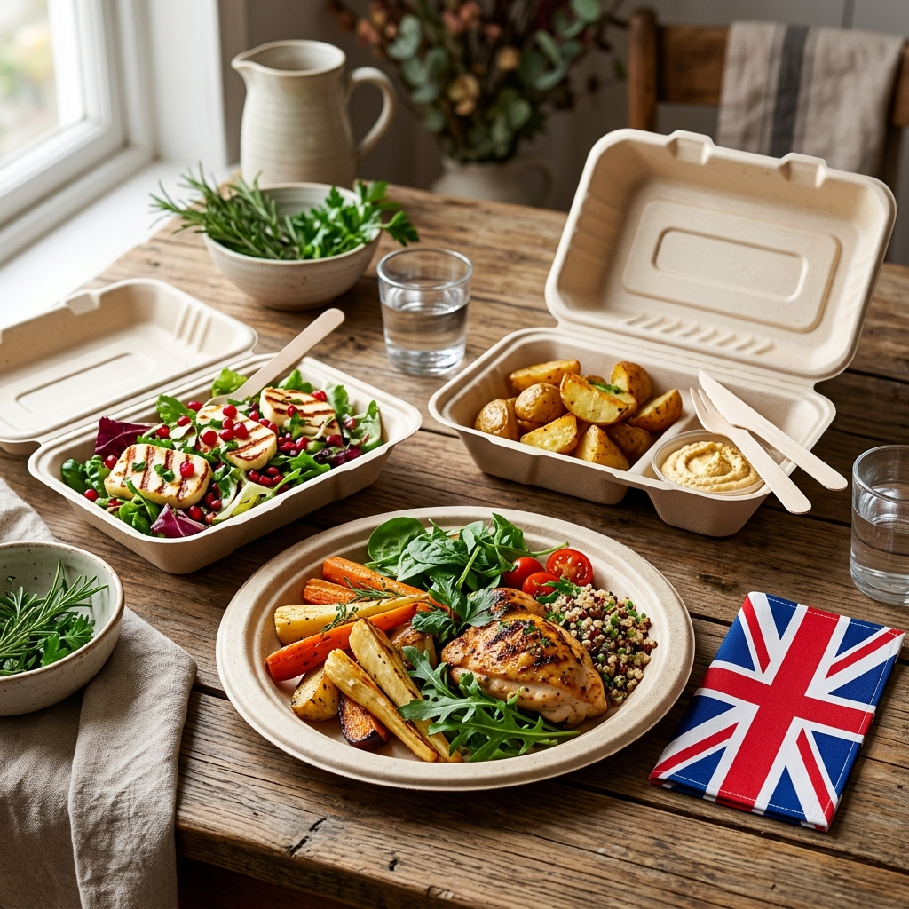 Compostable Bagasse Tableware Supplier for UK Food Businesses - Naturomate Green Talk