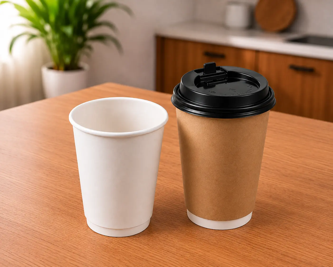 Double Wall Paper Cup - Naturomate Bagasse Tableware